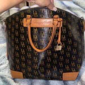 Dooney & Bourke vintage dome satchel florentine vacchetta italian leather bag